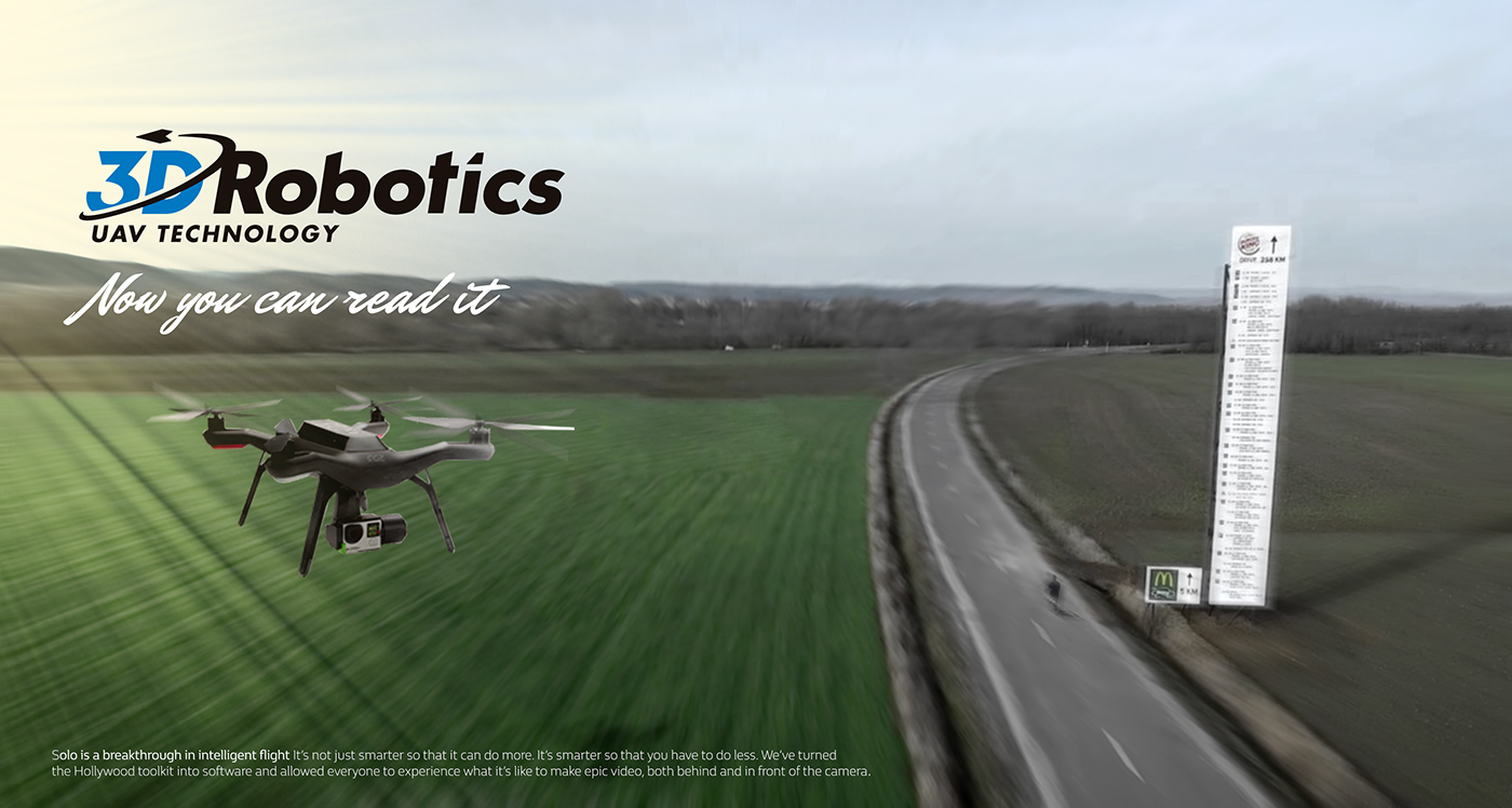 Robotics drone réagit sur l'operation de Mcdonalds